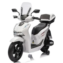 Moto Elettrica per Bambini 12V Scooter Bianco Honda SH125