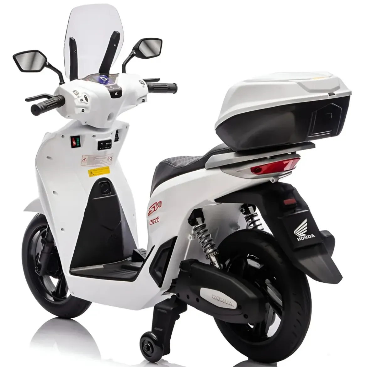 Moto Elettrica per Bambini 12V Scooter Bianco Honda SH125