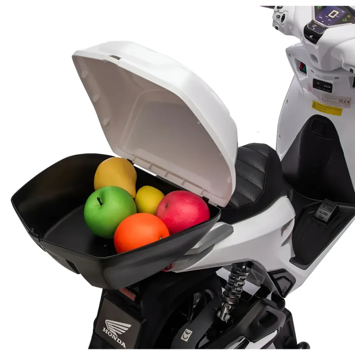 Moto Elettrica per Bambini 12V Scooter Bianco Honda SH125