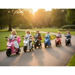 Moto Elettrica per Bambini 12V Scooter Bianco Honda SH125