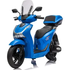 Moto Elettrica per Bambini 12V Scooter Blu Honda SH125