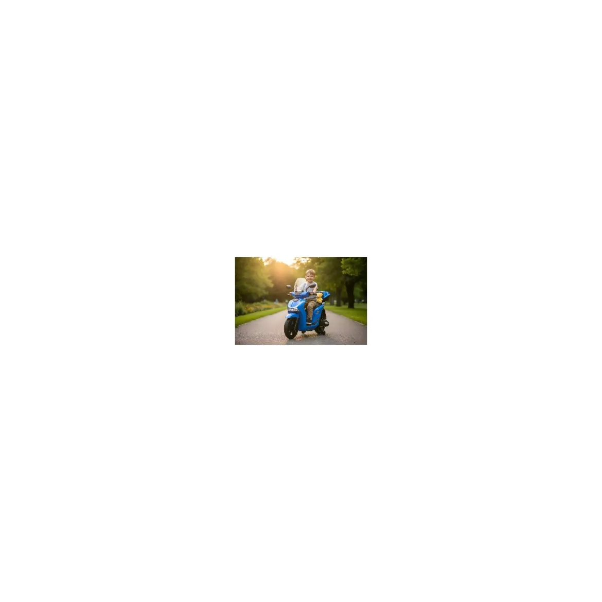 Moto Elettrica per Bambini 12V Scooter Blu Honda SH125