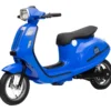 Moto Elettrica 24V per Bambini Blu Doppia Batteria Waterproof