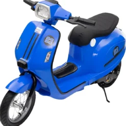 Moto Elettrica 24V per Bambini Blu Doppia Batteria Waterproof
