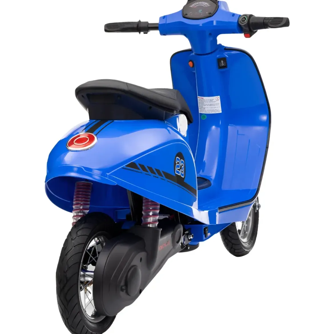 Moto Elettrica 24V per Bambini Blu Doppia Batteria Waterproof