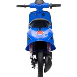 Moto Elettrica 24V per Bambini Blu Doppia Batteria Waterproof