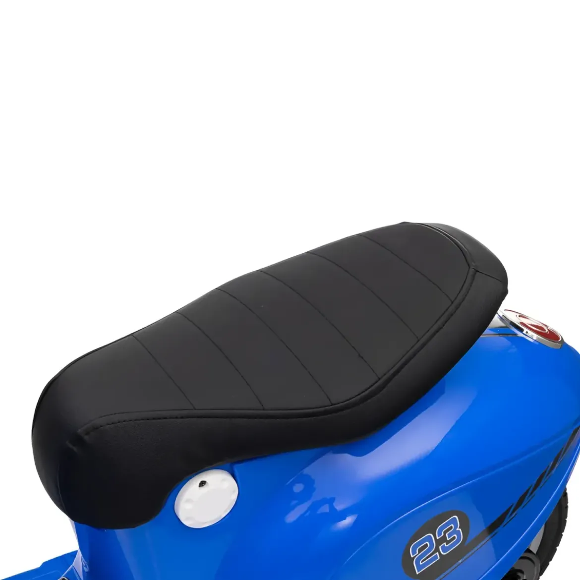 Moto Elettrica 24V per Bambini Blu Doppia Batteria Waterproof