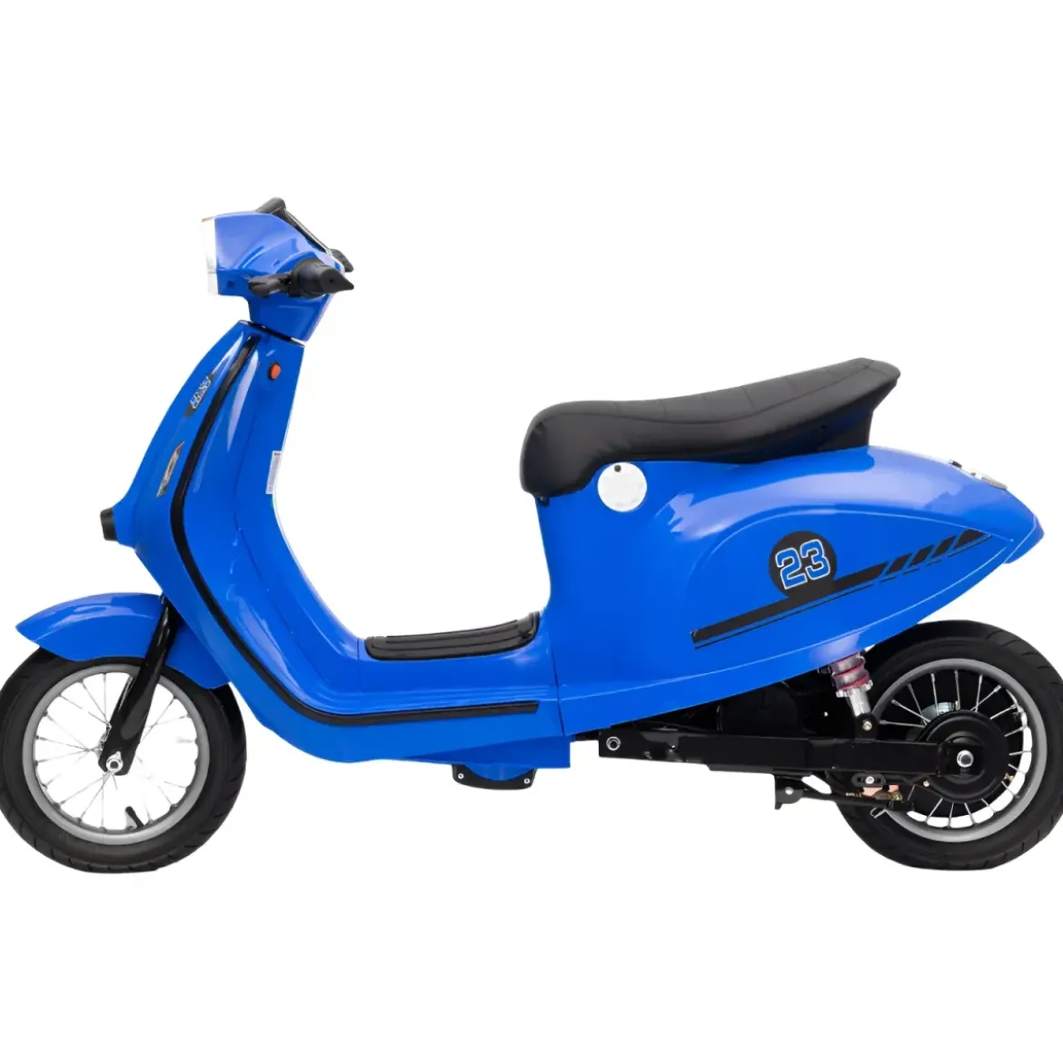 Moto Elettrica 24V per Bambini Blu Doppia Batteria Waterproof