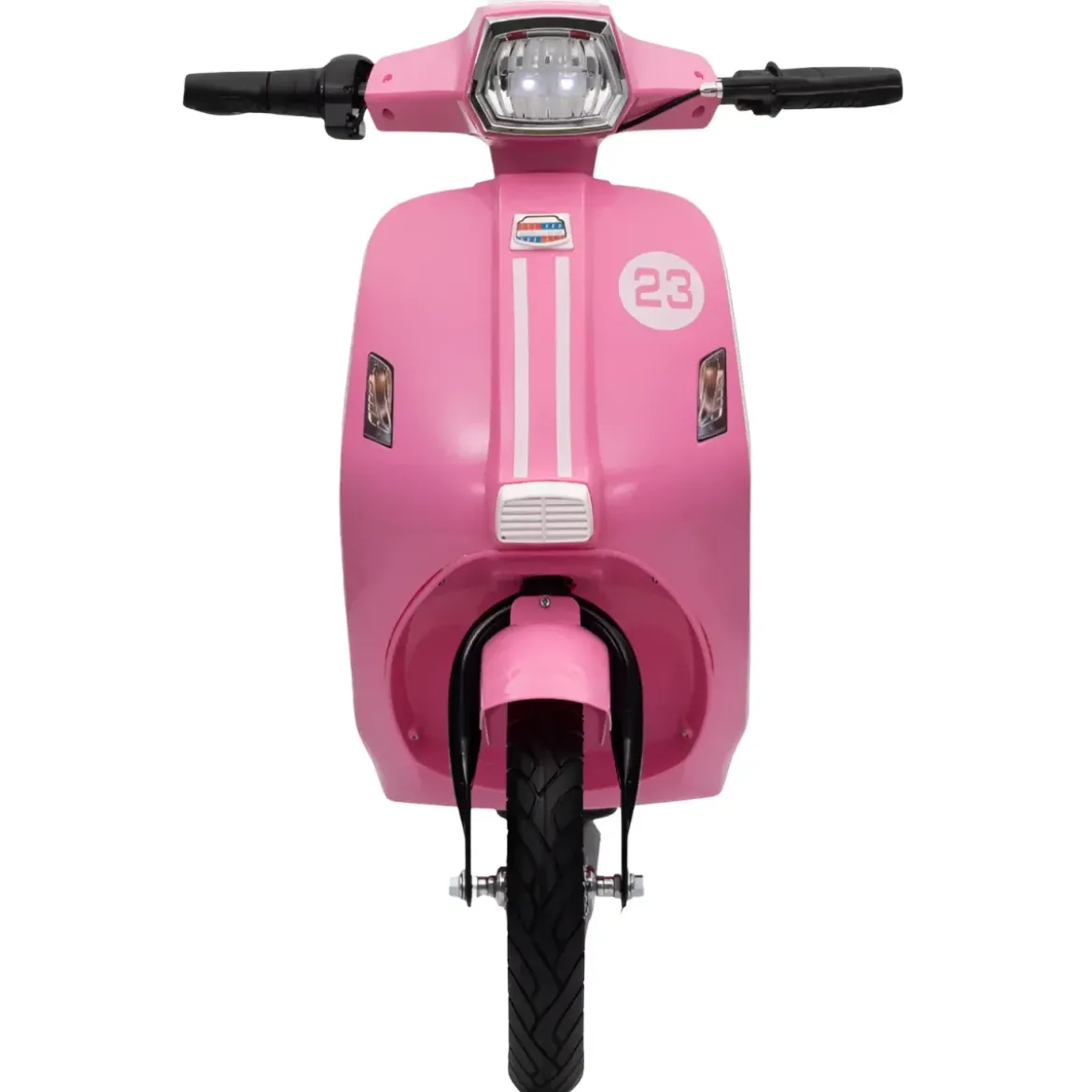 Moto Elettrica 24V per Bambini Rosa Doppia Batteria Waterproof