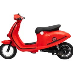 Moto Elettrica 24V per Bambini Rosso Doppia Batteria Waterproof