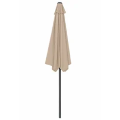 Ombrellone a Mezzaluna 270x133x230H cm Tortora da Parete Acciaio