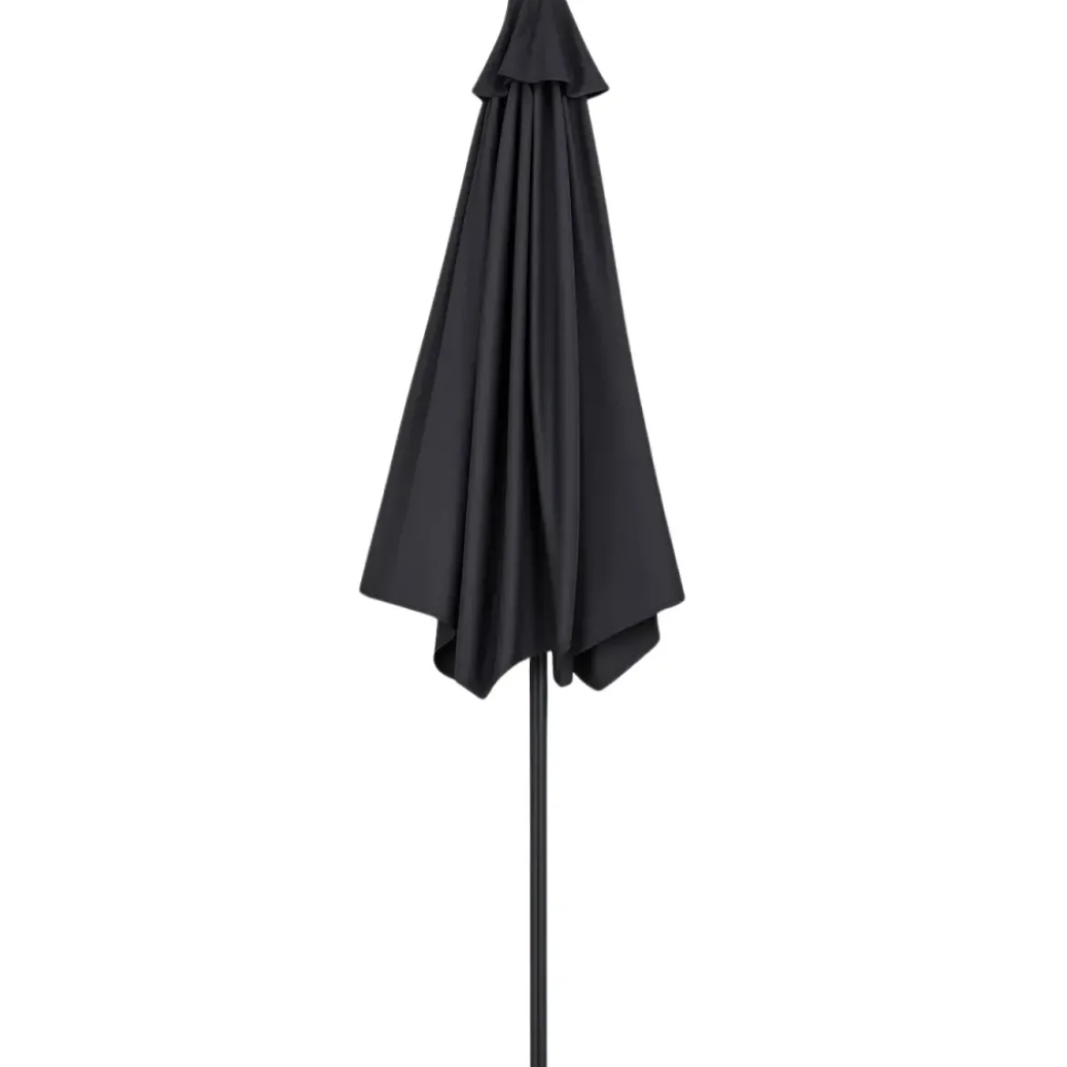 Ombrellone a Mezzaluna 270x133x230H cm Antracite da Parete Acciaio