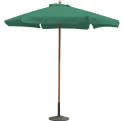 Ombrellone da Giardino con Palo Centrale in Legno Ø3m Verde Antivento