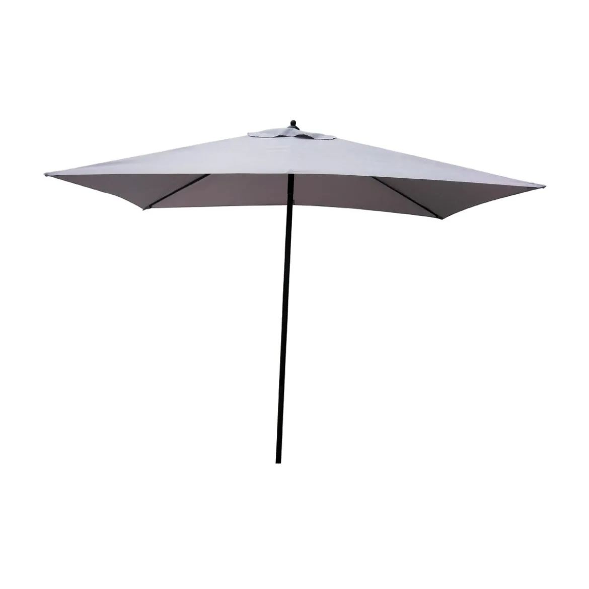 Ombrellone Rettangolare 2x3 mt Grigio Antivento da Tavolo Giardino Palo Centrale
