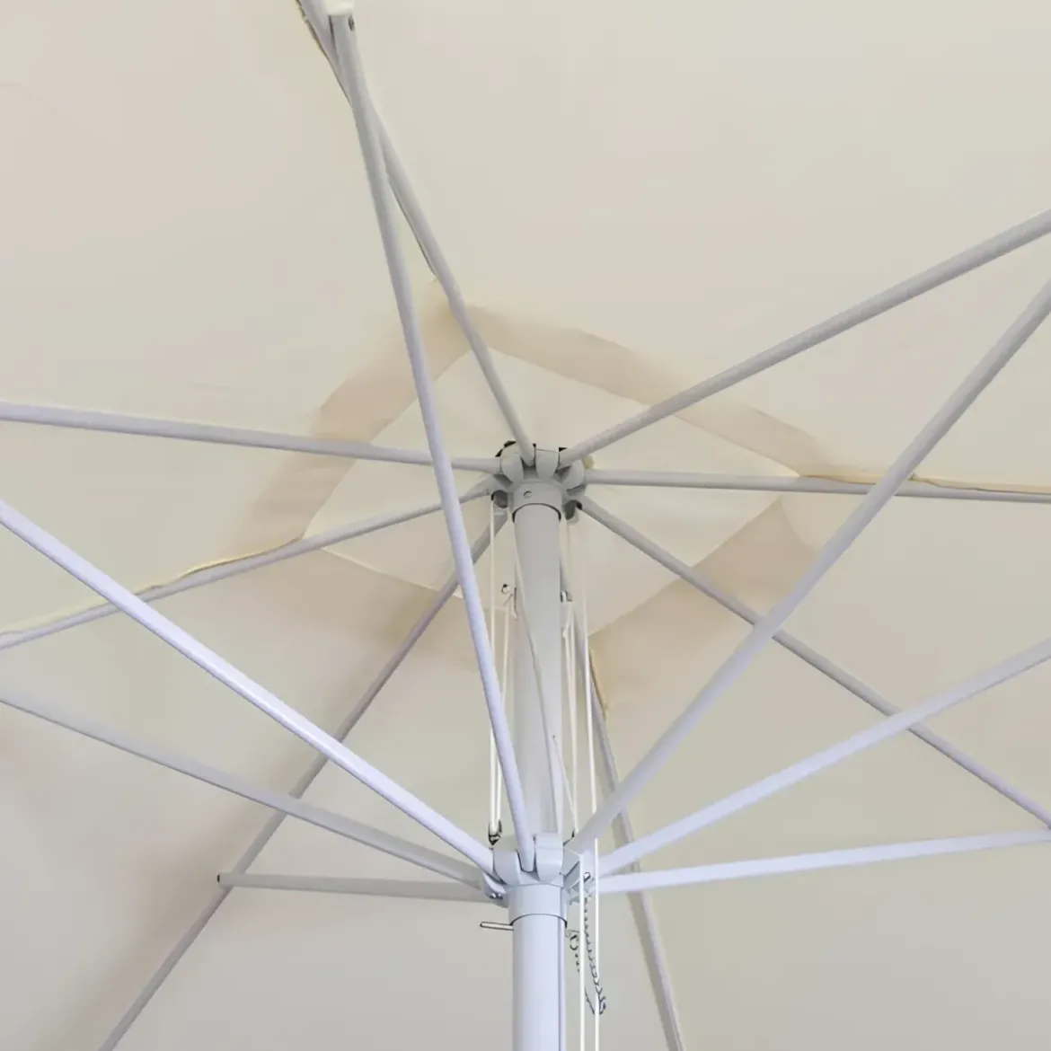 Ombrellone Tondo 300cm Ecru Struttura in Metallo
