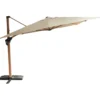Ombrellone 3x4 Alluminio Effetto Legno Palo Laterale per Giardino Sabbia