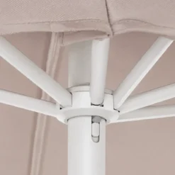Ombrellone 3x2 mt Grigio Bianco Rettangolare da Giardino Antivento con Manovella