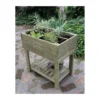 Orto Rialzato Urbano da Balcone Giardino Pensile Vaso in Legno Fiori Piante