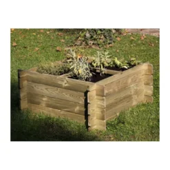 Orto Urbano da Appoggio Balcone Giardino Rialzato Pensile Vaso in Legno Fioriera