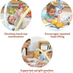 Palestrina Evolutiva Neonato 3 in 1 con Supporto Seduta Giochi 80x90 cm