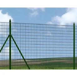 10 Paletti da 100 cm per Recinzione in Ferro Plastificato