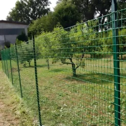 10 Paletti per Recinzione Alti 200 cm 35x35 in Ferro Plastificato Verde Pali a T