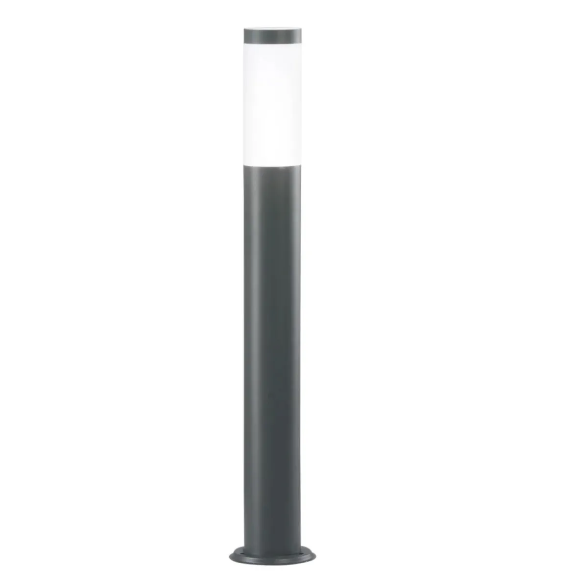 Paletto Intec per Illuminazione da Esterno in Acciaio 70 cm Antracite