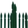 10 Pali Recinzione Verdi 175 cm in Ferro Plastificato Paletti per Rete Metallica