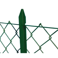 10 Pali Recinzione Verdi 175 cm in Ferro Plastificato Paletti per Rete Metallica