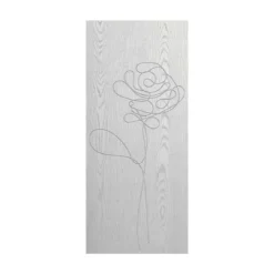 Pannello da Esterno per Porta Blindata Pantografato in Vetroresina Rose Bianco