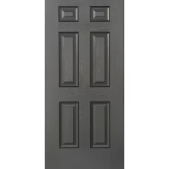 Pannello Grigio per Portone Blindato da Esterno in Vetroresina 90x210 Classico