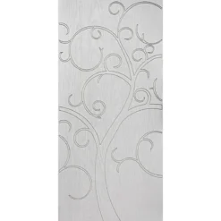 Pannello Pantografato Bianco Tree of Life in Vetroresina per Porta Blindata
