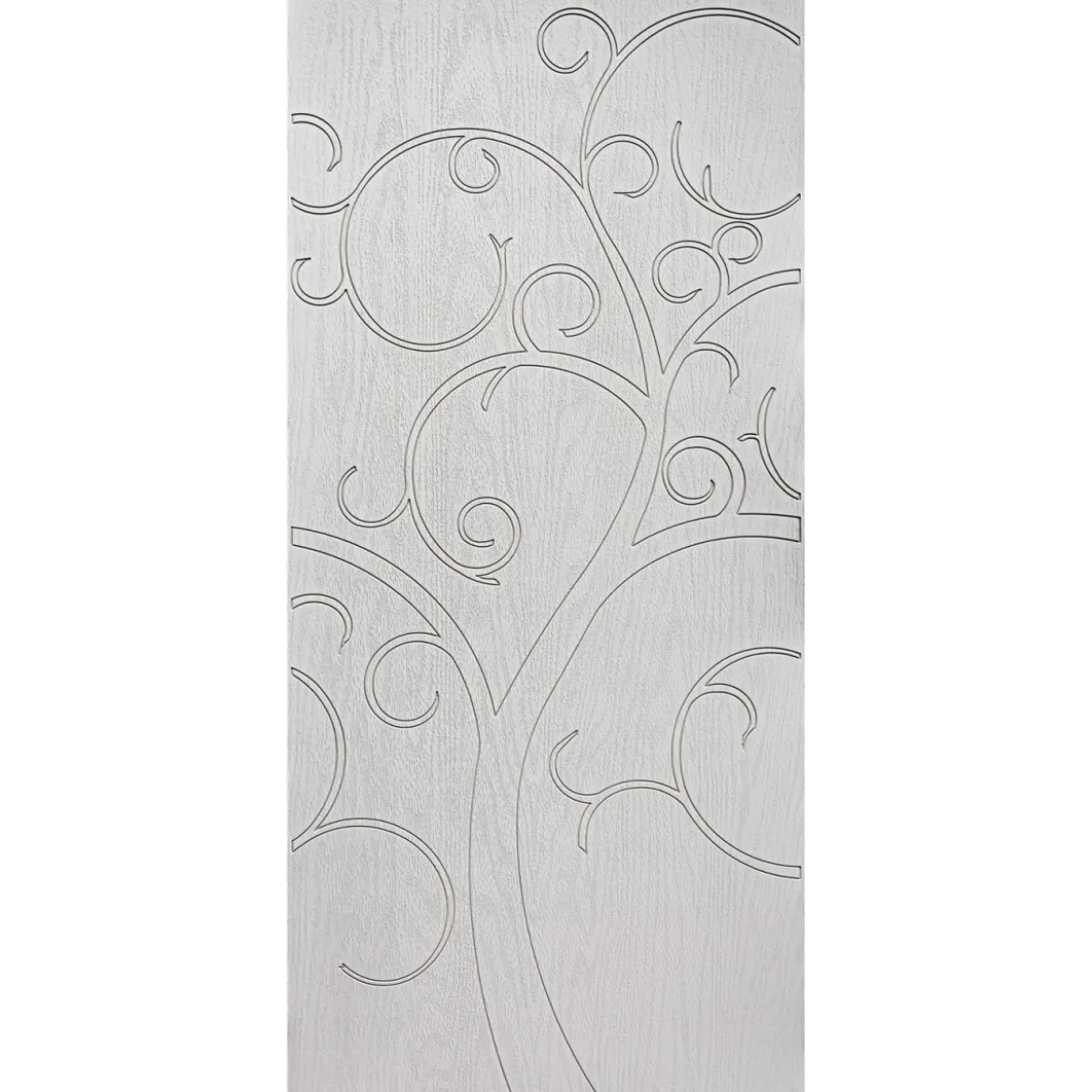 Pannello Pantografato Bianco Tree of Life in Vetroresina per Porta Blindata