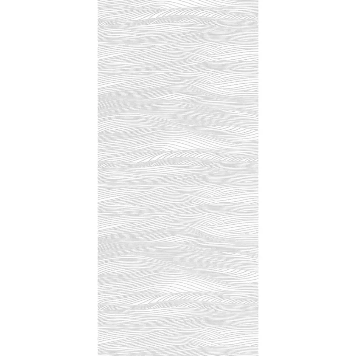 Pannello per Porta Blindata Alluminio Bianco Effetto Onde 90x210 cm
