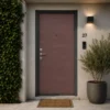 Pannello per Porta Blindata Alluminio Rame Effetto Onde 90x210 cm