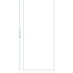 Pannello per Porta Blindata Alluminio Noce Venature Verticali 90x210 cm