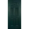 Pannello per Porta Blindata Verde da Esterno in Vetroresina 90x210 con Arco