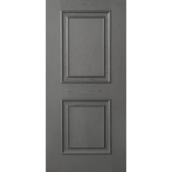 Pannello per Portoncino Blindato da Esterno Grigio 90x210 due Bugne Vetroresina