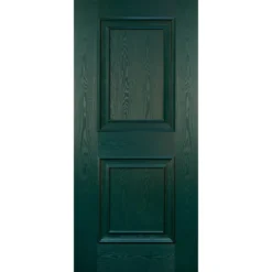 Pannello per Portone Blindato in Vetroresina da Esterno Verde 90x210 due Bugne