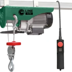 Paranco Elettrico 450W Portata 100/200kg a Fune Sollevamento 12m