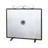 Parascintille per Caminetto 60x47 cm in ferro con piedini