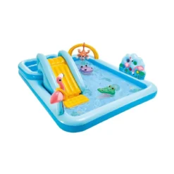 Parco Acquatico con Scivolo per Bambini Piscina Gonfiabile Giungla con Palline