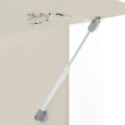 Parete Attrezzata 2 Vetrine Porta TV Libreria Beige Rovere Soggiorno