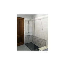 Parete Doccia Fissa 8 mm Walk In 80 90 100 110 120 Box Lato Anta Cristallo Vetro