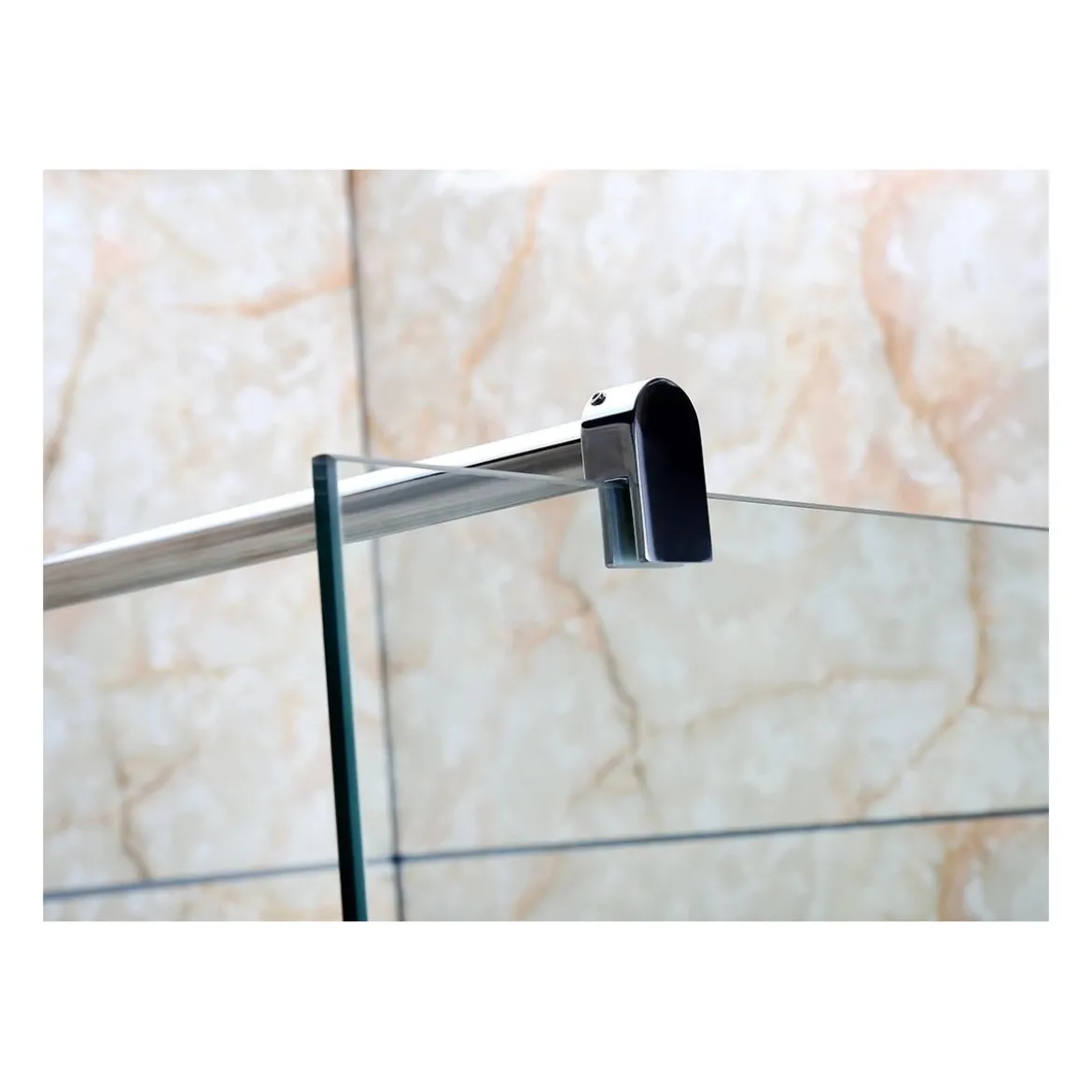 Parete Doccia Fissa 8 mm Walk In 80 90 100 110 120 Box Lato Anta Cristallo Vetro