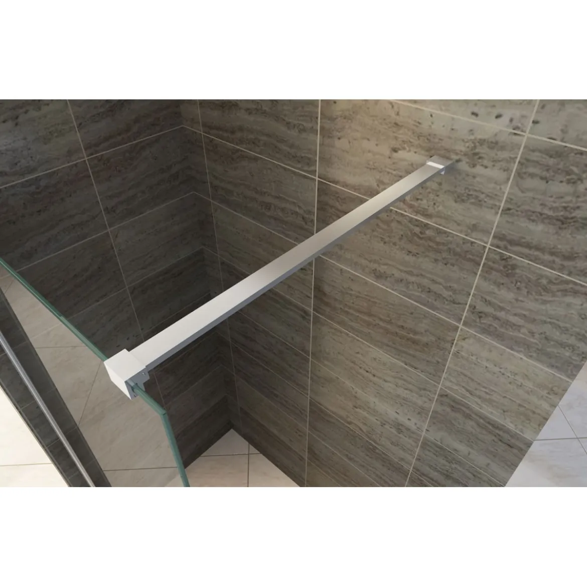 Parete Doccia Walk In 100 120 140 Box 8 mm 1 Lato Anta Fissa Vetro
