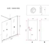 Parete Doccia Walk In 8 mm 100 120 140 160 180 Box Anta Scorrevole