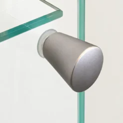 Parete Soggiorno Attrezzata Porta TV Vetrina Libreria Beige Rovere