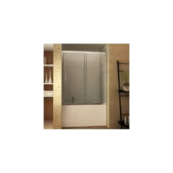 Parete Sopravasca 1 lato 6 mm Scorrevole in Cristallo Box Vasca da Bagno Doccia