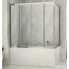 Parete Sopravasca 2 lato 6 mm Scorrevole in Cristallo Box Vasca da Bagno Doccia